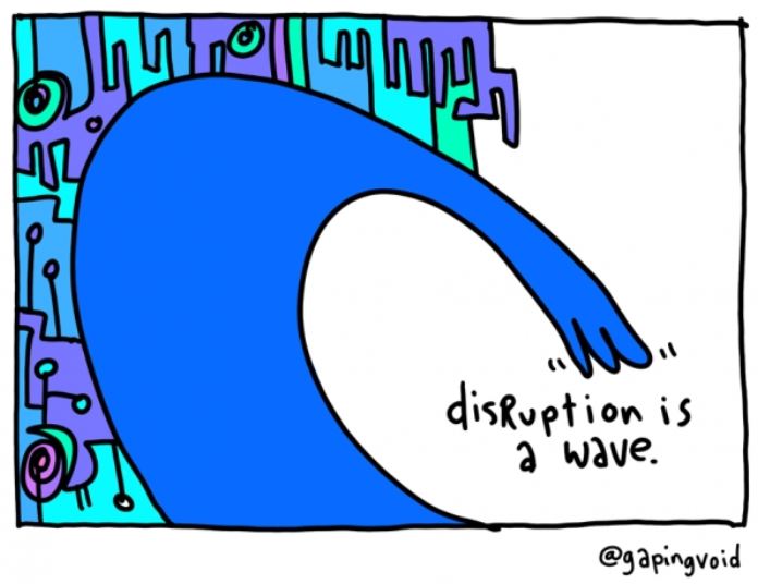 Disruption is a wave by Hugh
